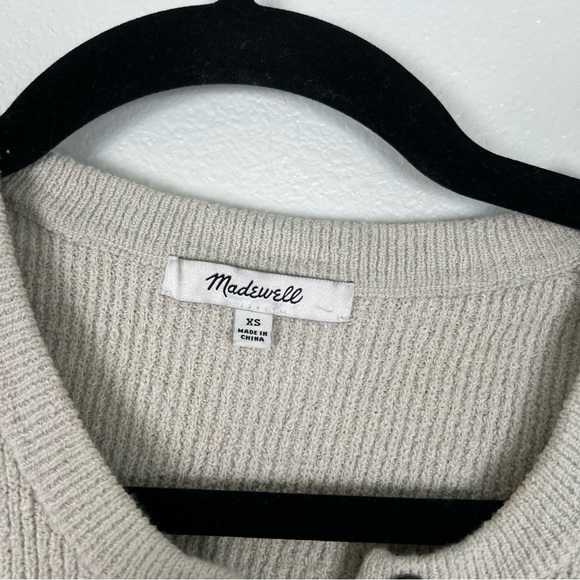 Madewell Halstead Cardigan Cream Sz XS - Picture 6 of 9